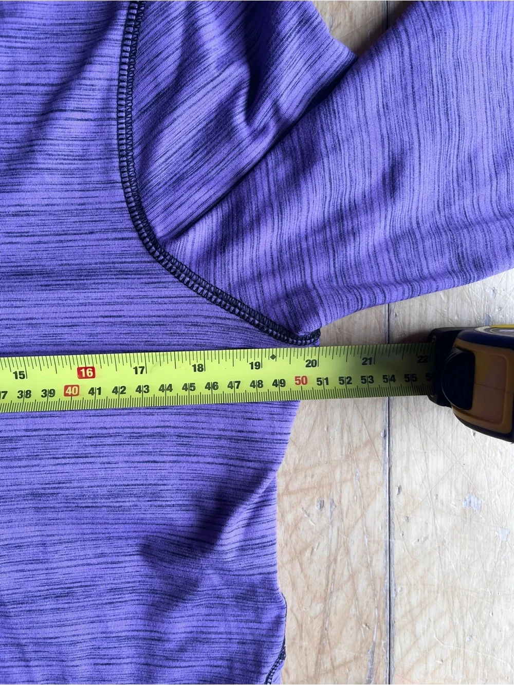 Champion Purple Long Sleeve Lightweight Hooded Performance Top Size Medium - Picture 6 of 7